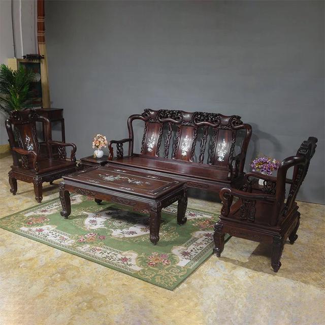 大紅酸枝仙桃沙發(fā)6件套,傳世投資佳作尋找有緣的您&hellip;